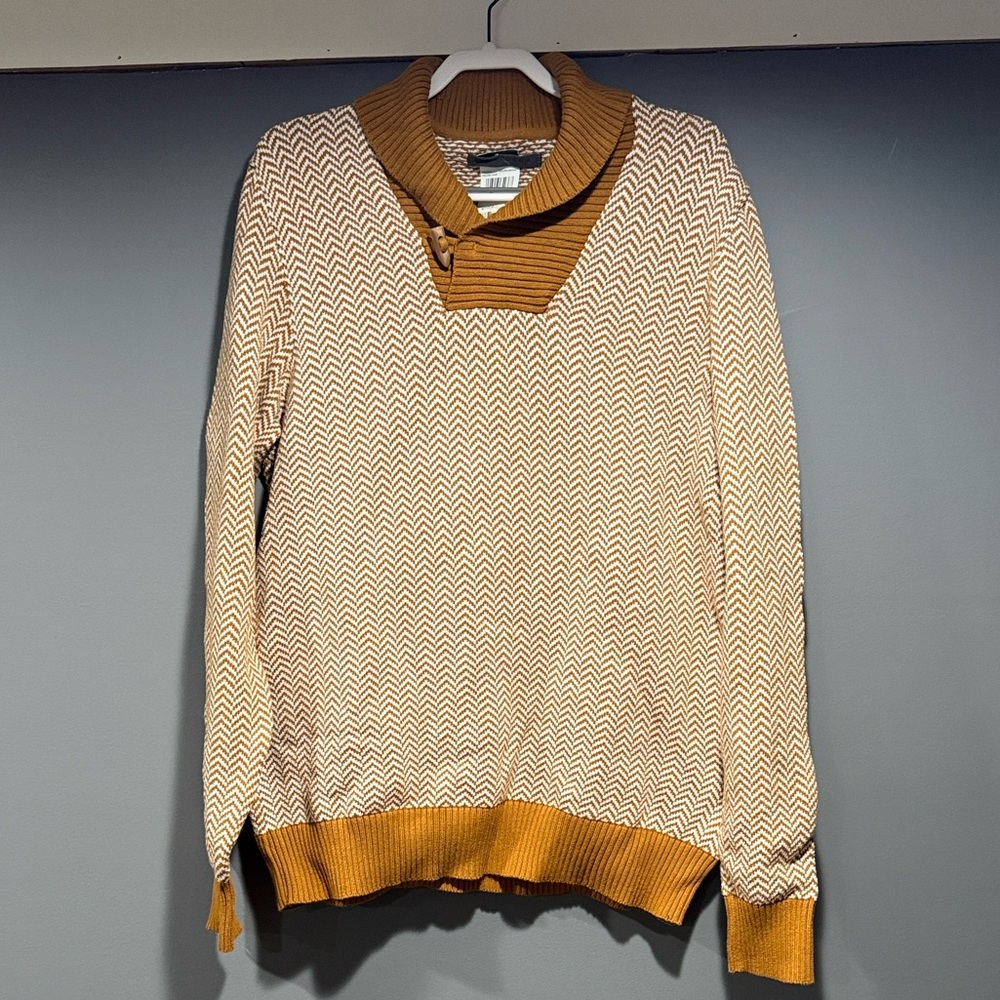 Sean John Men's Chevron Pattern Sweater